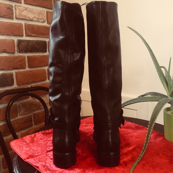 Joe Fresh Shoes Joe Fresh Black Leather Riding Boot Poshmark